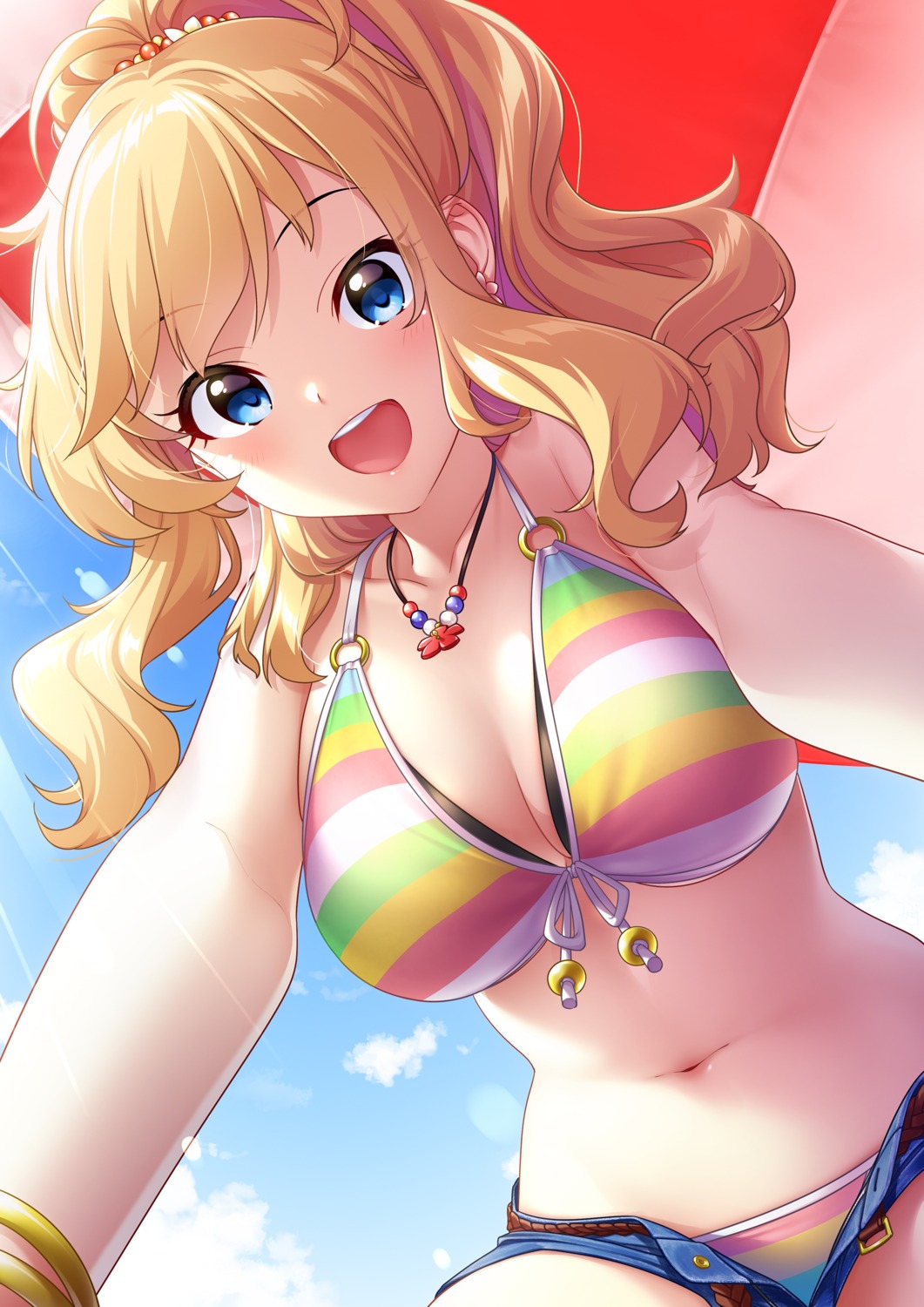 bikini cleavage mikapoe ootsuki_yui swimsuits the_idolm@ster the_idolm@ster_cinderella_girls