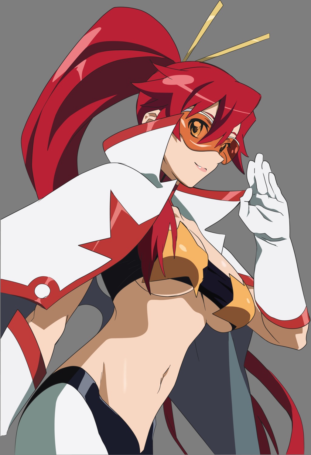 bikini_top swimsuits tengen_toppa_gurren_lagann thighhighs transparent_png vector_trace yoko