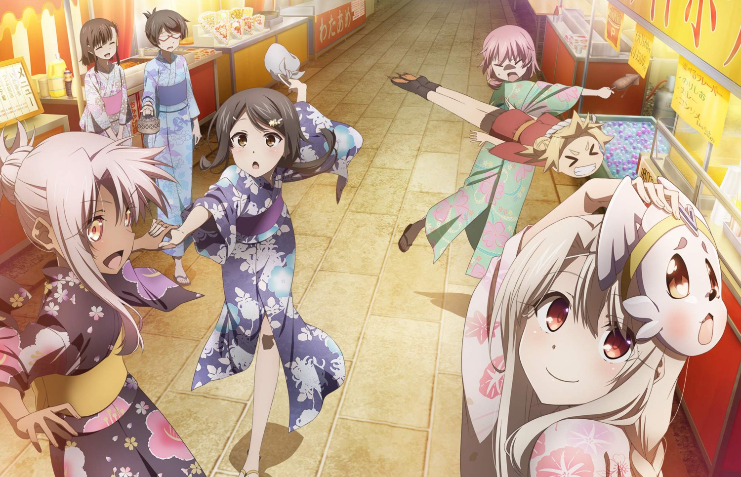 chloe_von_einzbern fate/kaleid_liner_prisma_illya fate/stay_night illyasviel_von_einzbern megane miyu_edelfelt yukata