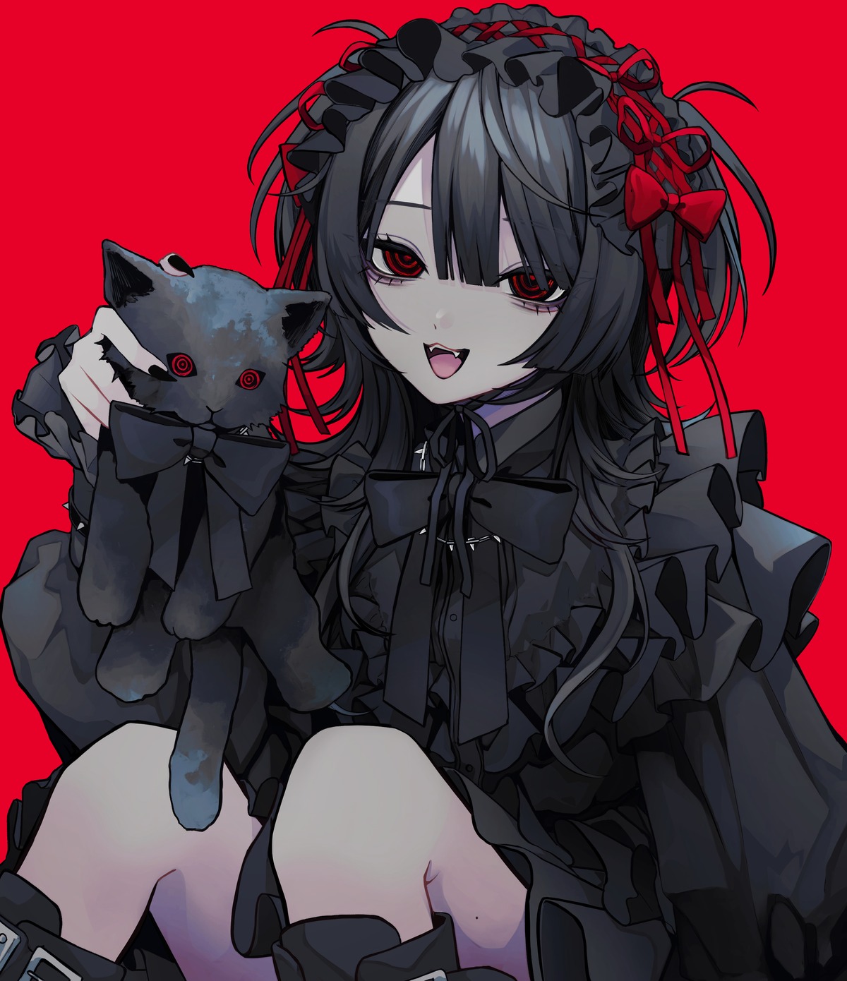 402_(o0_xxx) dress gothic_lolita lolita_fashion neko