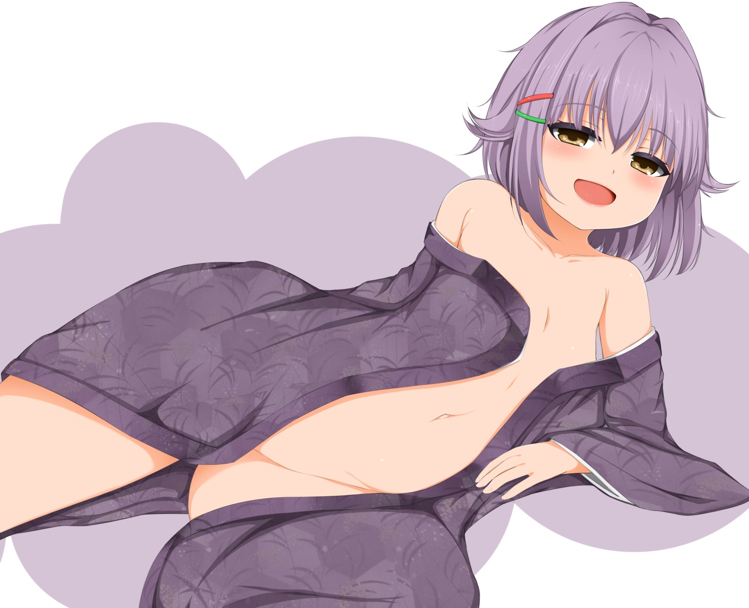 koshimizu_sachiko loli mapar no_bra nopan open_shirt the_idolm@ster the_idolm@ster_cinderella_girls yukata