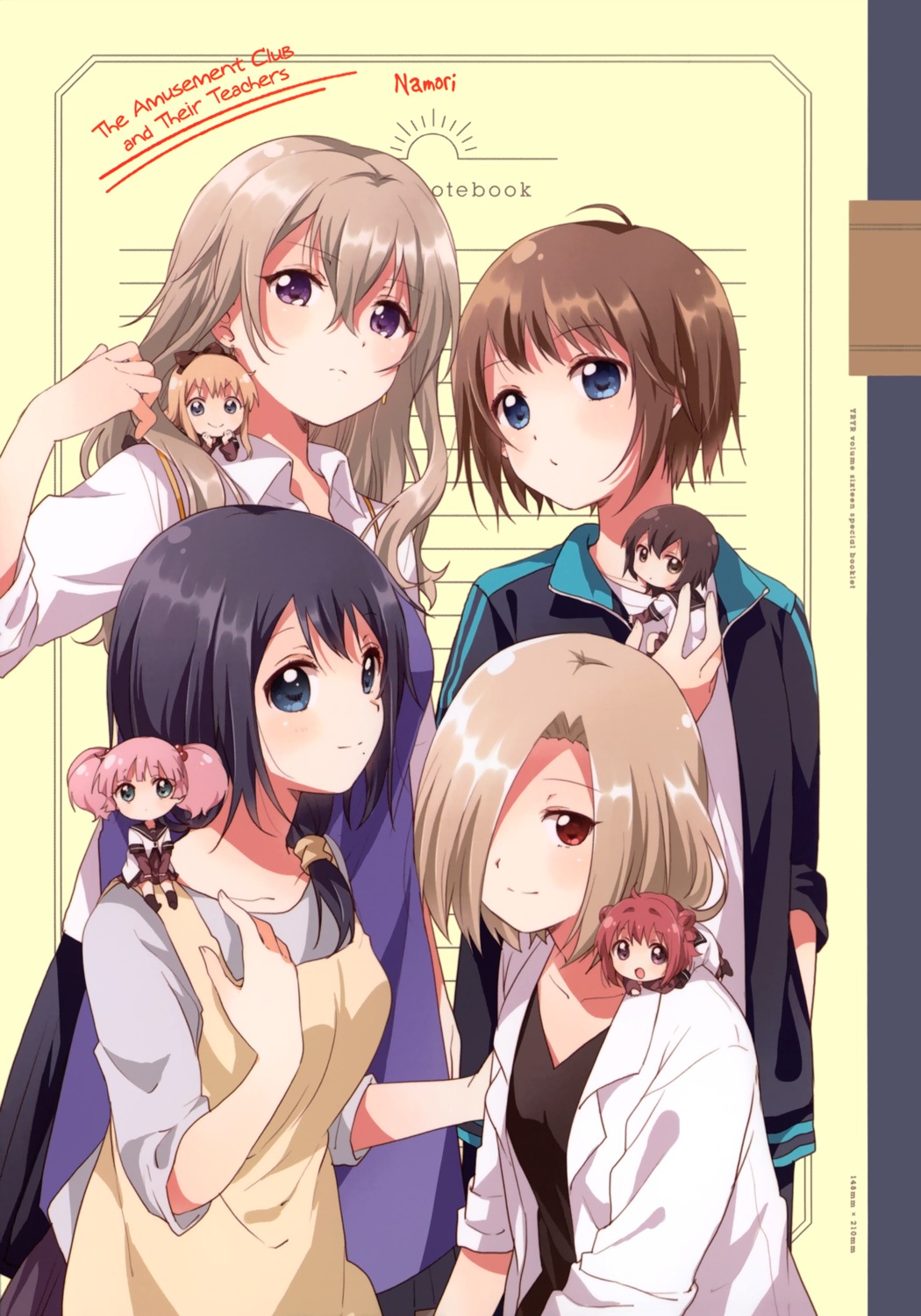 akaza_akari chibi funami_yui namori nishigaki_nana seifuku toshinou_kyouko yoshikawa_chinatsu yuru_yuri