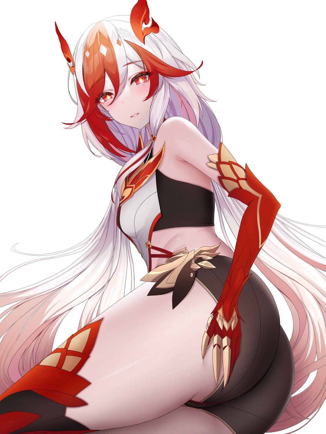 asian_clothes ass benghuai_xueyuan fu_hua honkai_impact kallen_majnun thighhighs