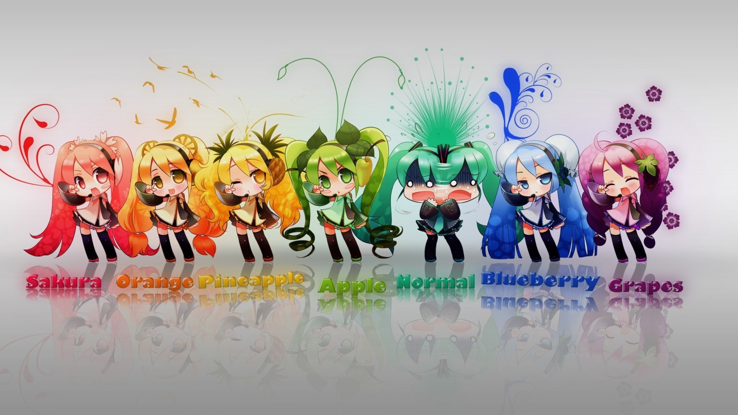 hatsune_miku headphones neko_sakana vocaloid