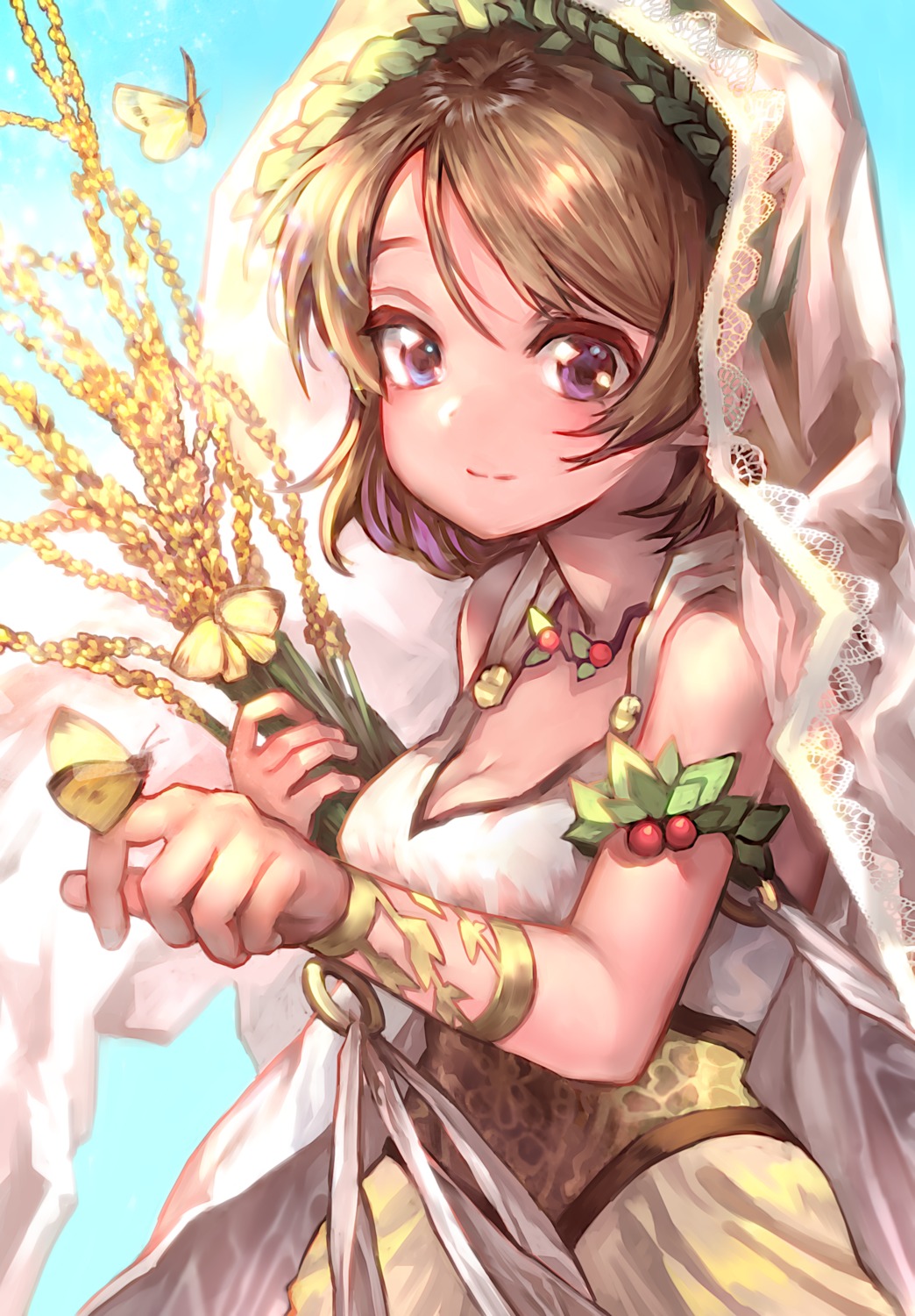 cleavage denchu_(kazudentyu) dress koizumi_hanayo love_live!