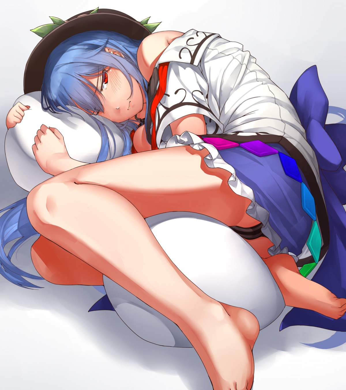 feet hinanawi_tenshi neropaso pantsu shimapan touhou