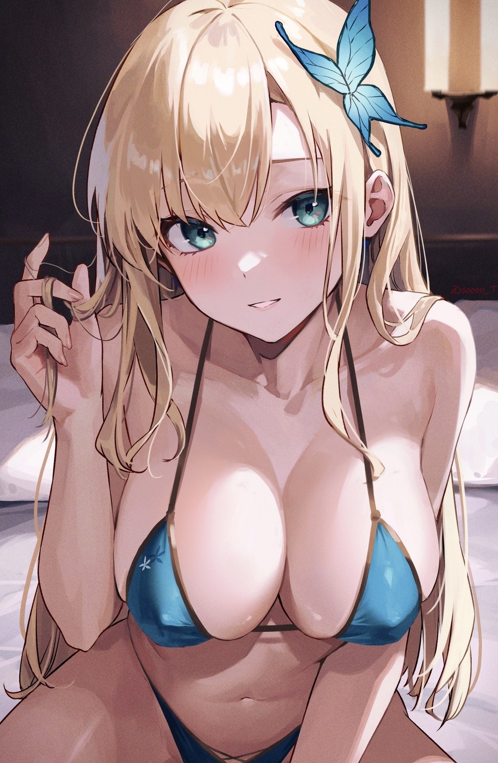 bikini boku_wa_tomodachi_ga_sukunai erect_nipples kashiwazaki_sena sooon swimsuits thong