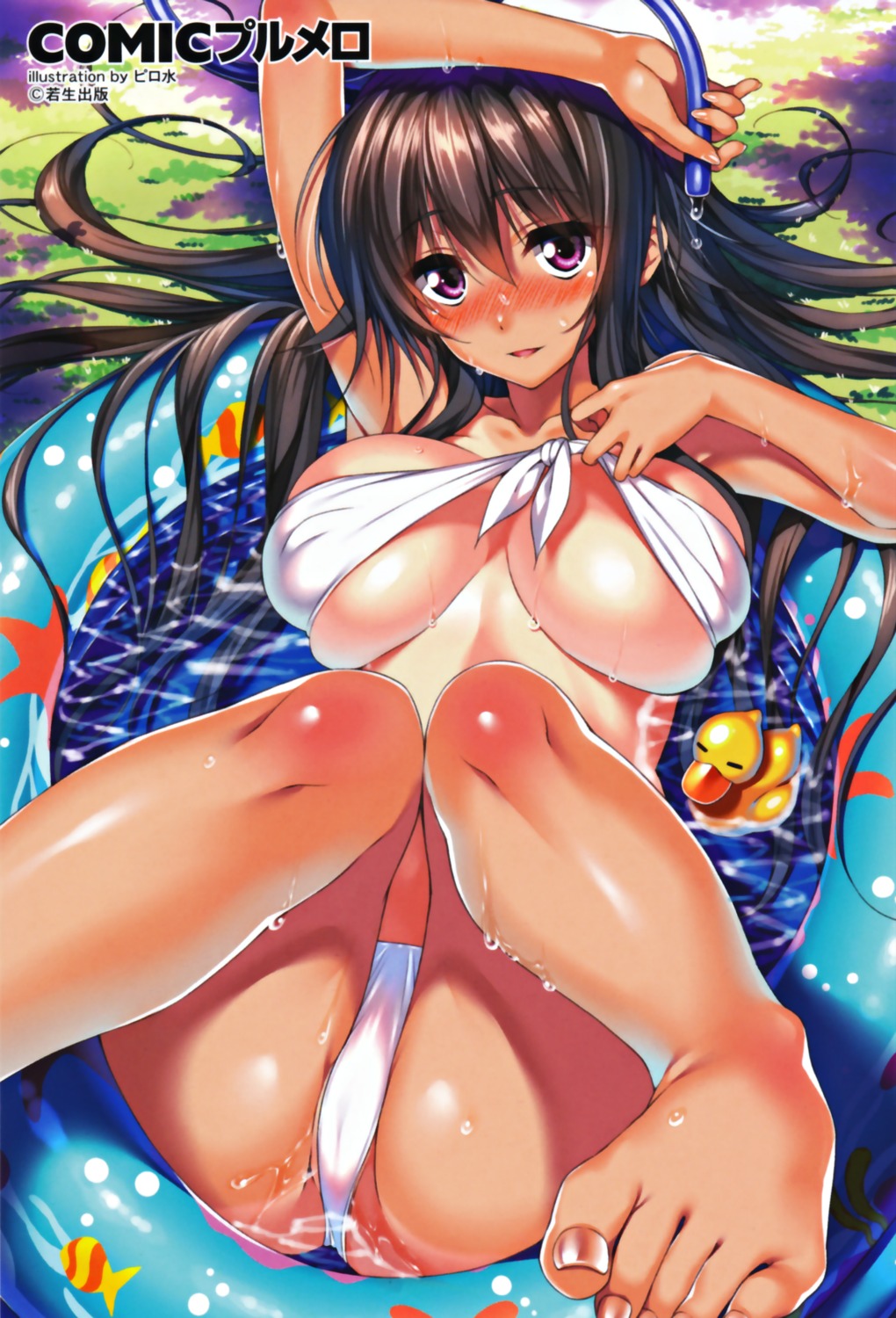 bikini cleavage feet piromizu swimsuits underboob wet