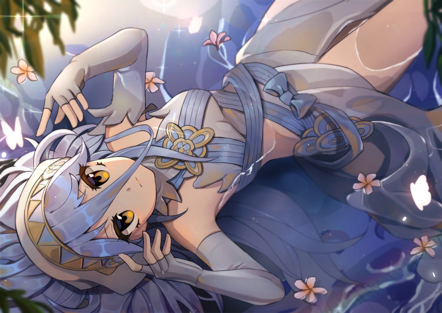 aqua_(fire_emblem) cappu fire_emblem fire_emblem_if see_through wet wet_clothes