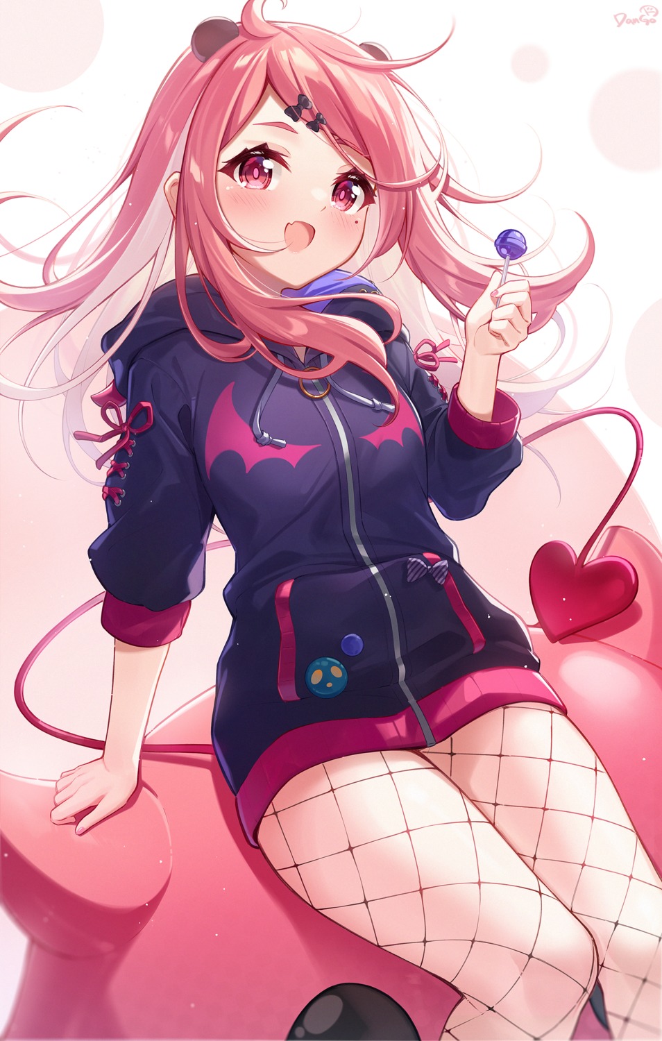 animal_ears dango_remi fishnets nijisanji nijisanji_gamers pantyhose sasaki_saku tail