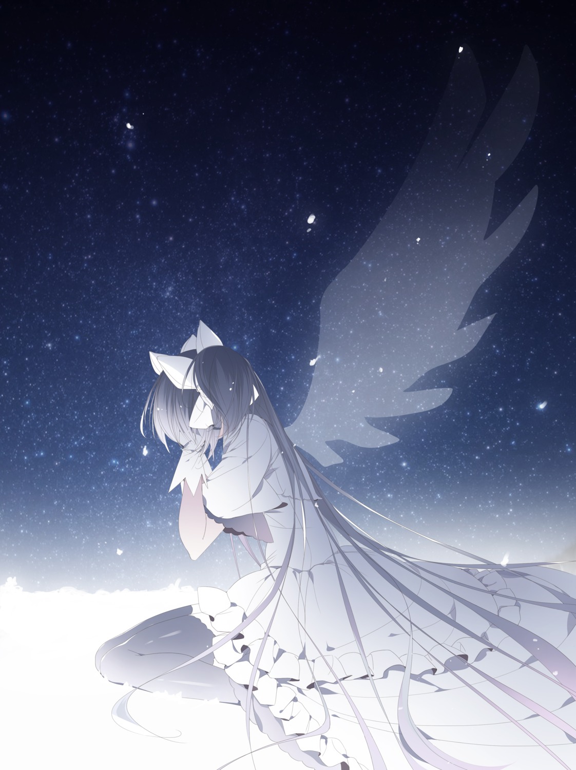 dress kaname_madoka misteor puella_magi_madoka_magica thighhighs ultimate_madoka wings