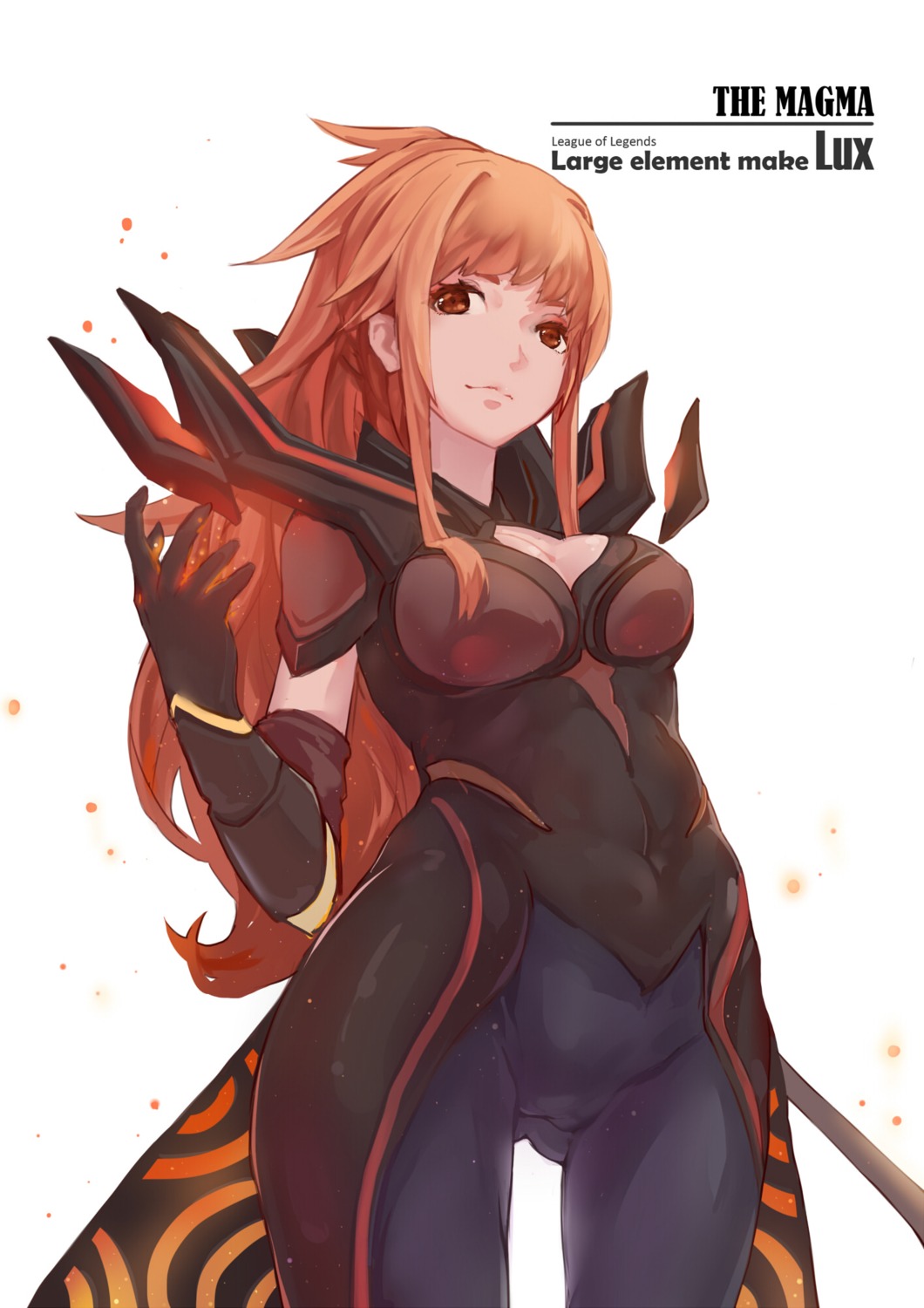 armor bodysuit cleavage league_of_legends luoxiaofei