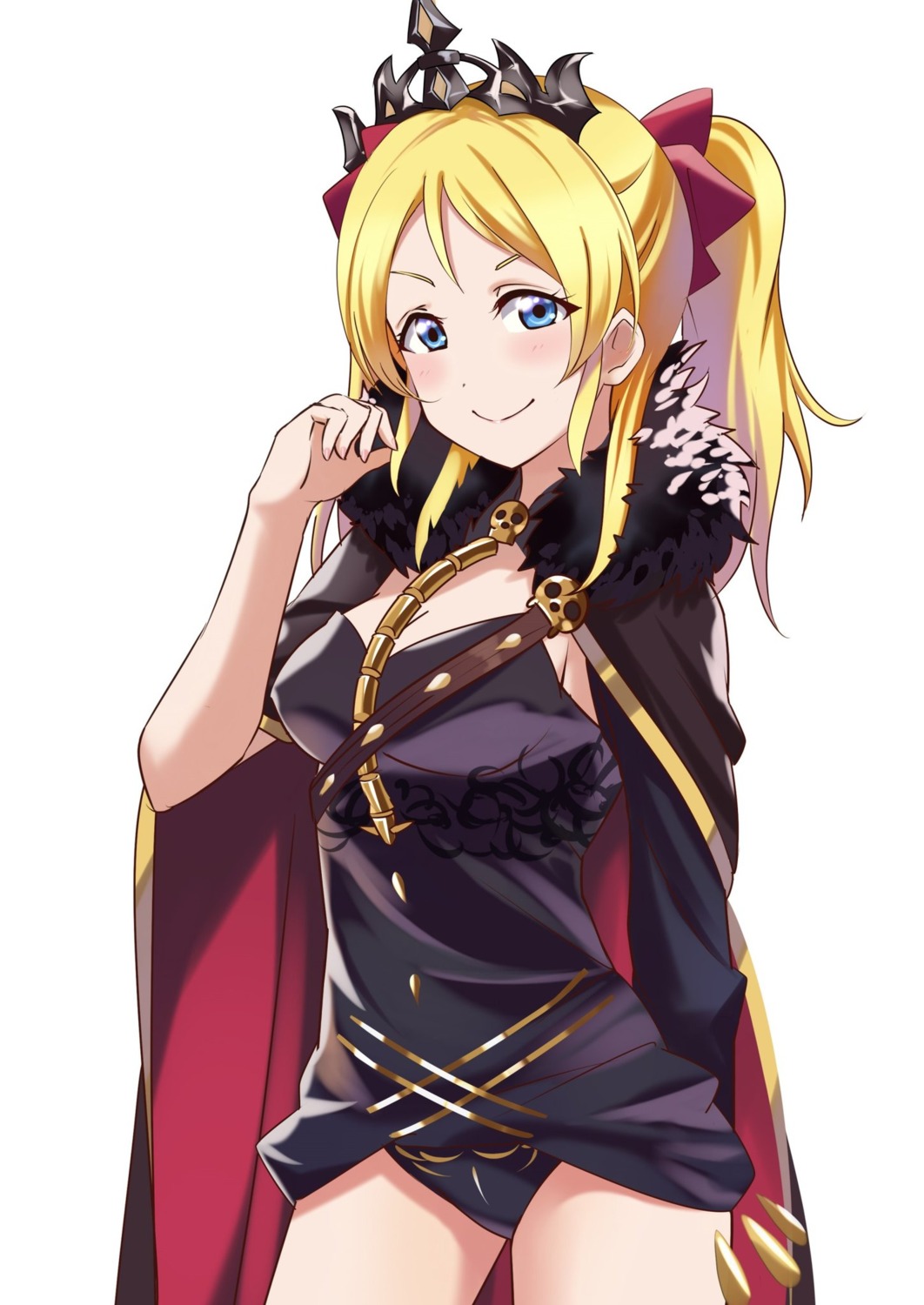 ayase_eli bunbun_(midukikome) cleavage cosplay ereshkigal_(fate/grand_order) fate/grand_order love_live! pantsu