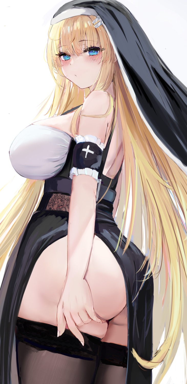 ass lshiki no_bra nopan nun thighhighs