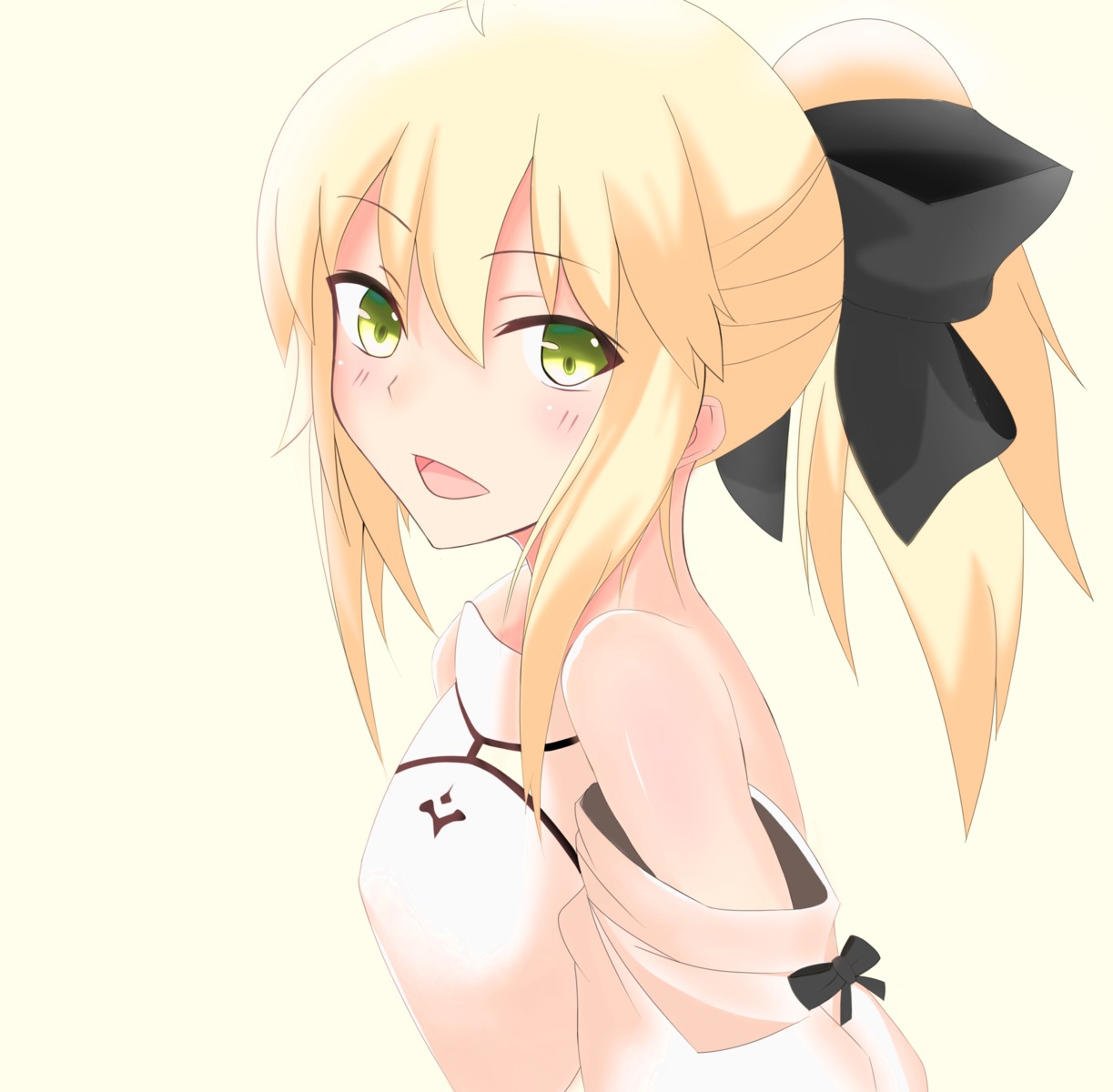 dress fate/grand_order fate/stay_night no_bra saber saber_lily type-moon