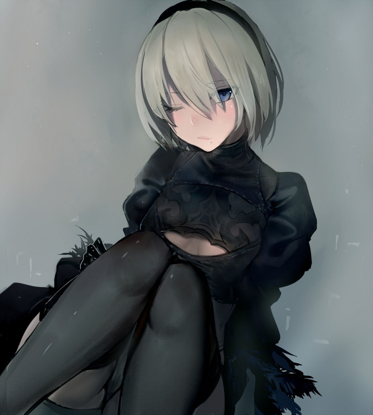 cleavage nier nier_automata pantsu thighhighs walzrj yorha_no.2_type_b