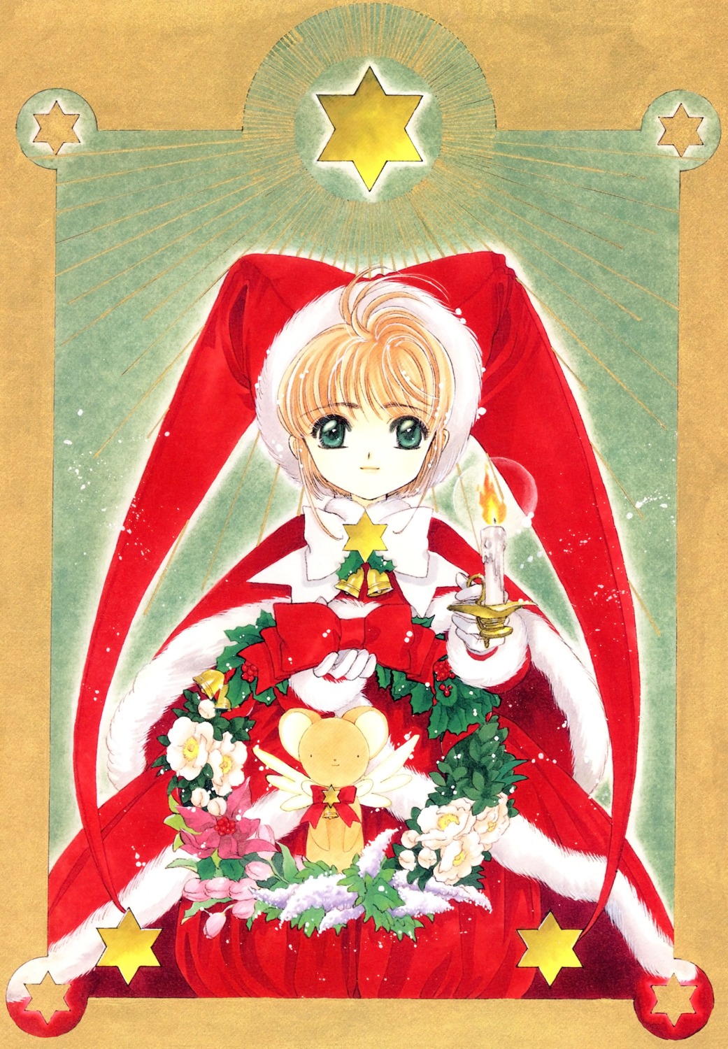 card_captor_sakura christmas clamp kerberos kinomoto_sakura