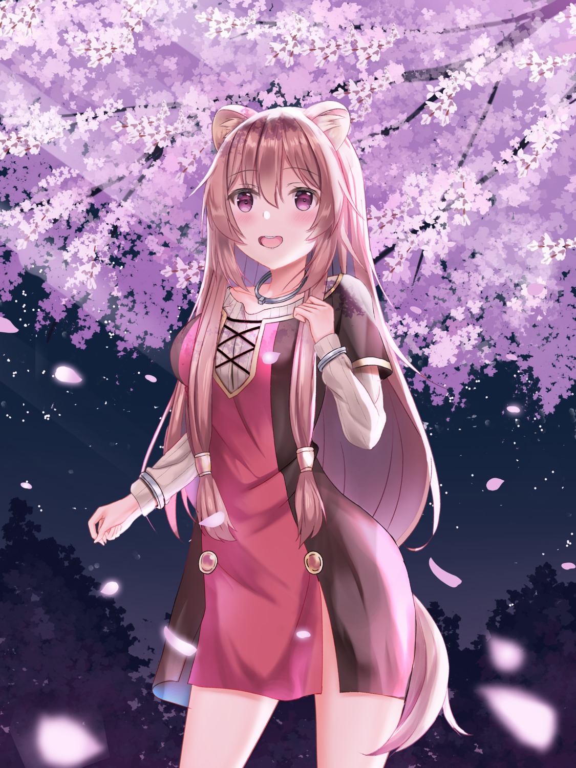 animal_ears dress kiseki_(cblyc) raphtalia tail tate_no_yuusha_no_nariagari