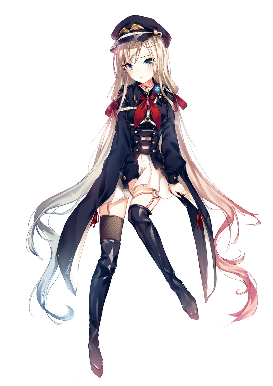 fishnets possible_duplicate snow_is stockings thighhighs uniform