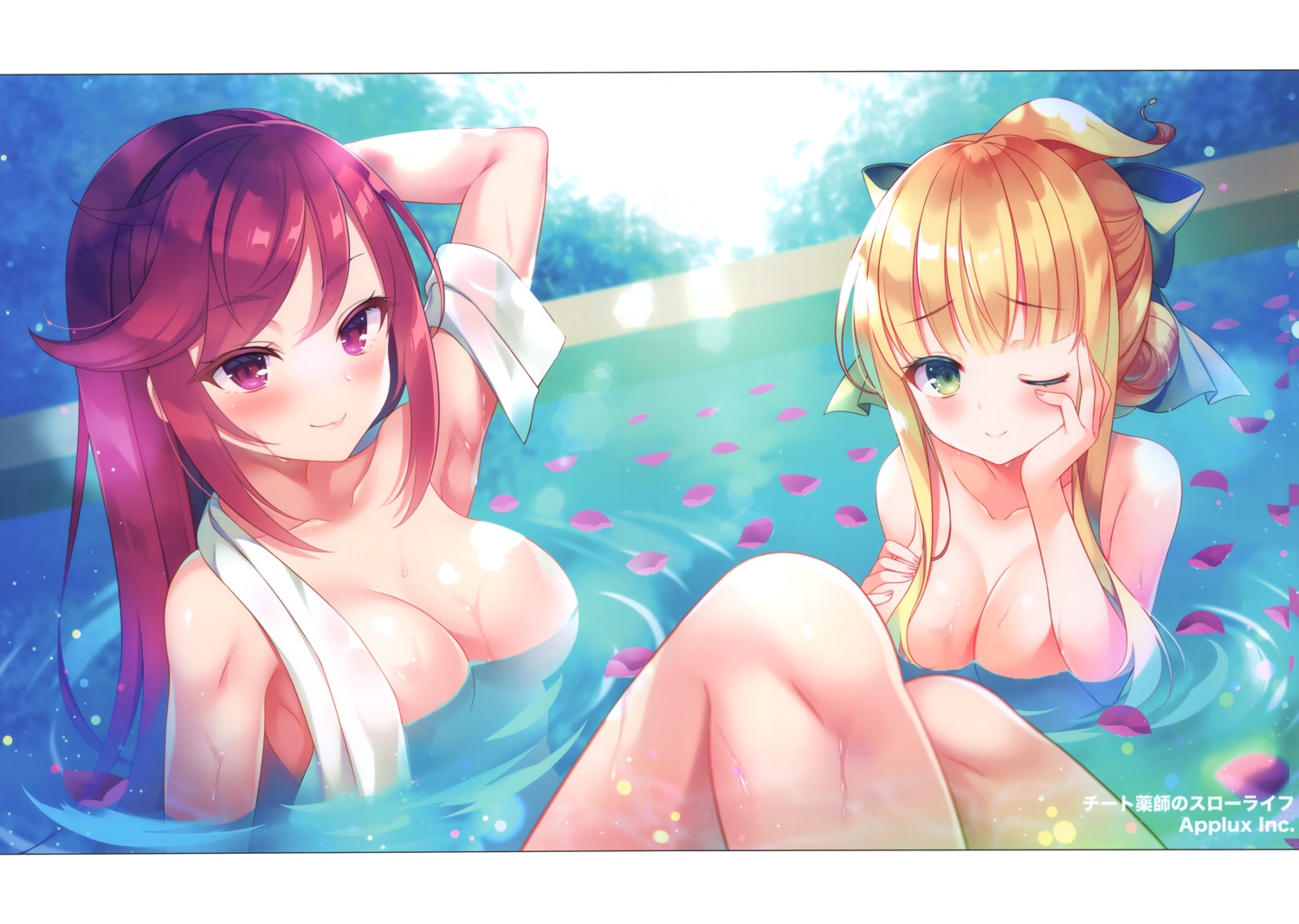 bathing naked nanohana_kohina towel wet