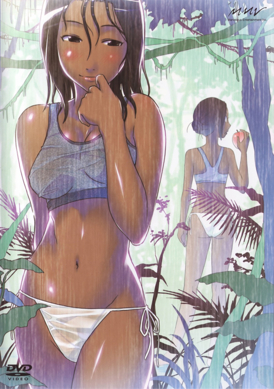 bikini cleavage disc_cover hattori_mitsuru kenko_zenrakei_suieibu_umisho see_through shizuoka_mirei swimsuits wet wet_clothes