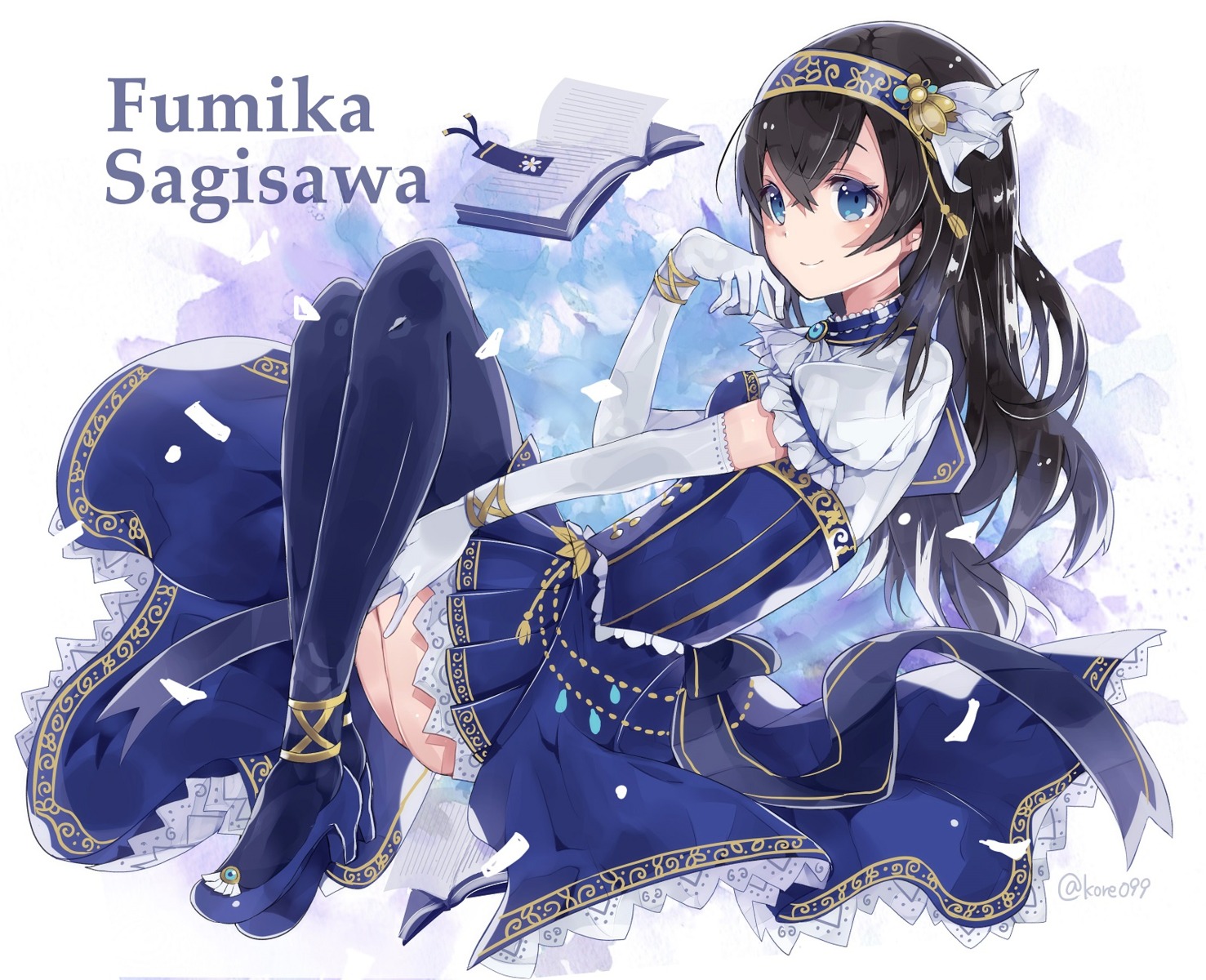 heels kyou_hotaru sagisawa_fumika the_idolm@ster the_idolm@ster_cinderella_girls thighhighs