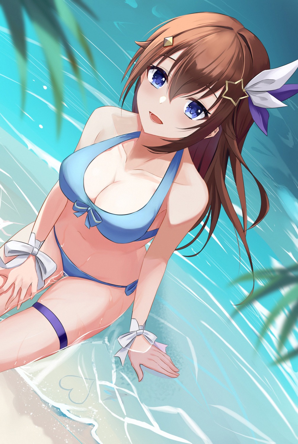 bikini garter hololive jiang_ye_kiri swimsuits tokino_sora