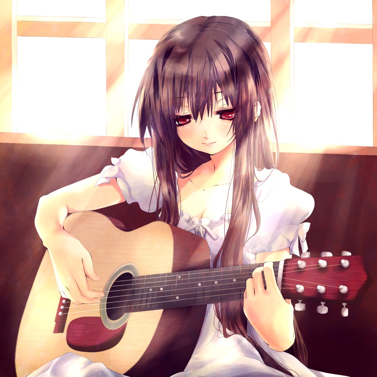 ayase_non dress guitar