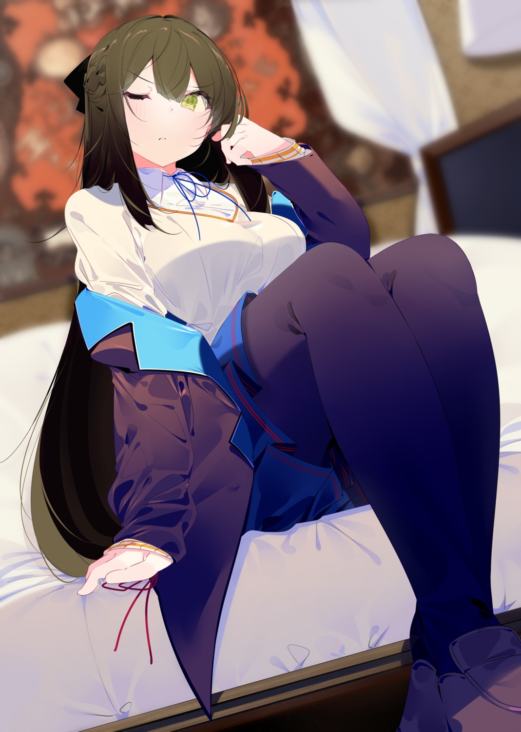 benio_(dontsugel) pantyhose seifuku sweater