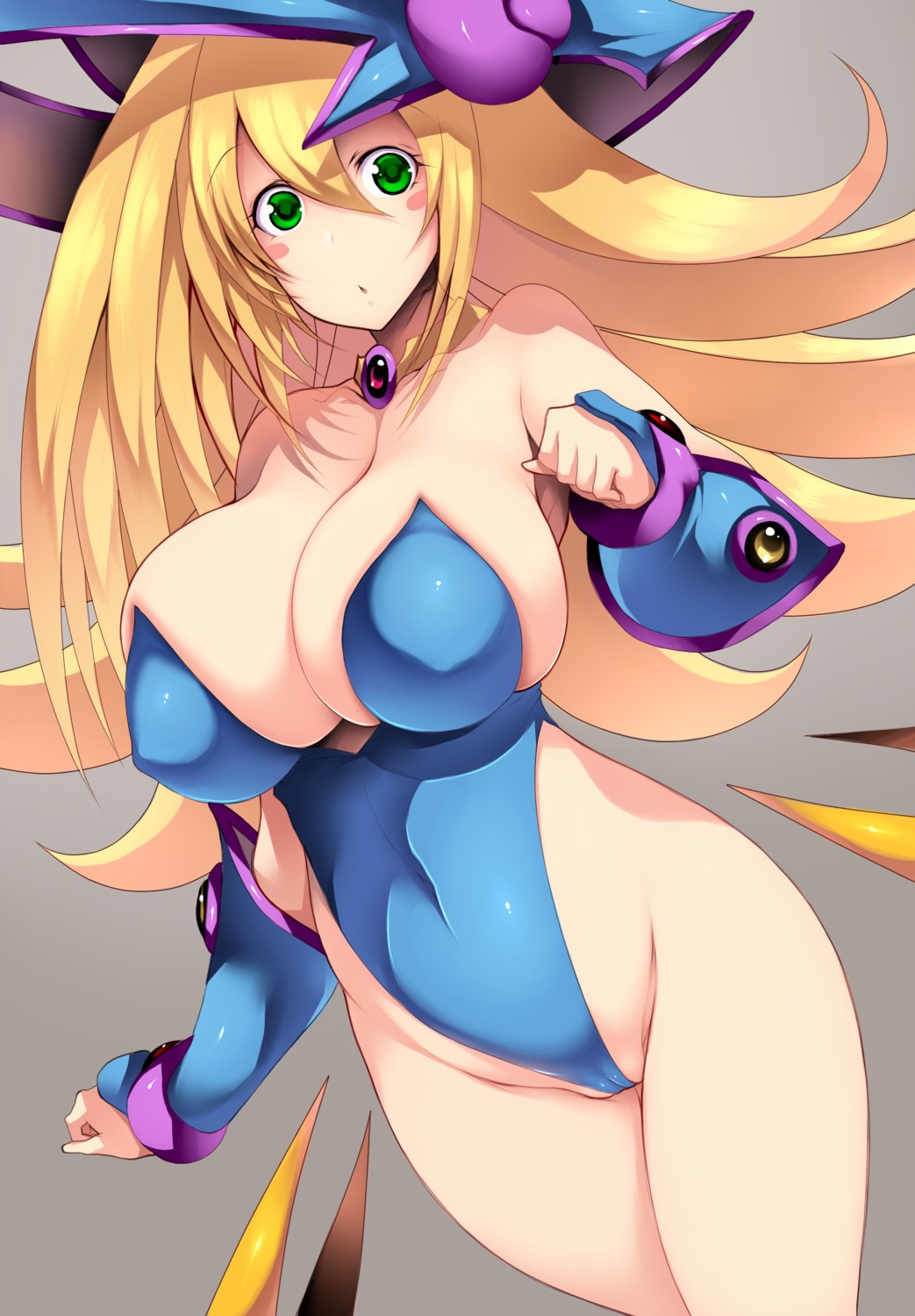 cameltoe dark_magician_girl erect_nipples leotard no_bra tsukasawa_takamatsu yugioh