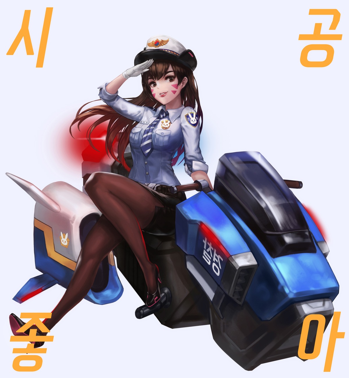 crossover d.va heels judy_hopps overwatch pantyhose police_uniform qsun_j zootopia