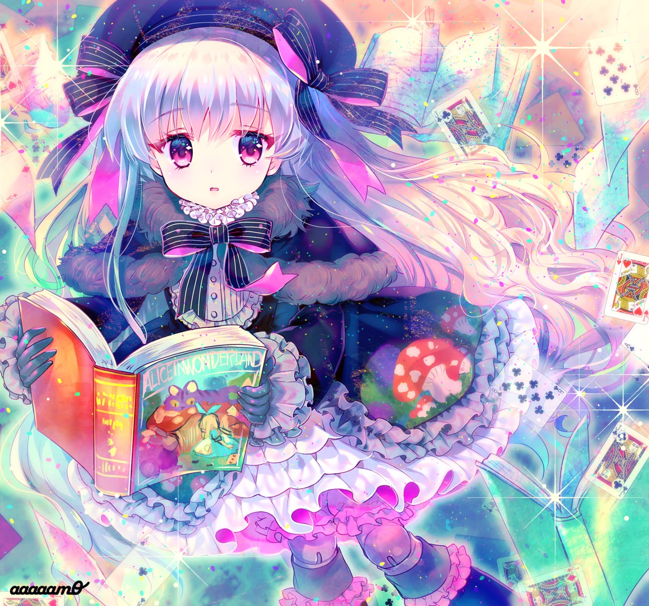 amo dress fate/extra fate/stay_night lolita_fashion nursery_rhyme_(fate/extra)