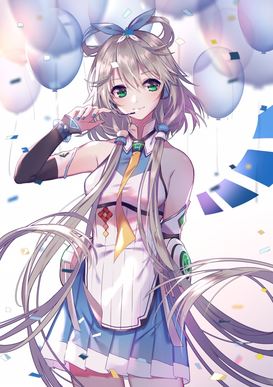 akira_(ying) headphones luo_tianyi vocaloid