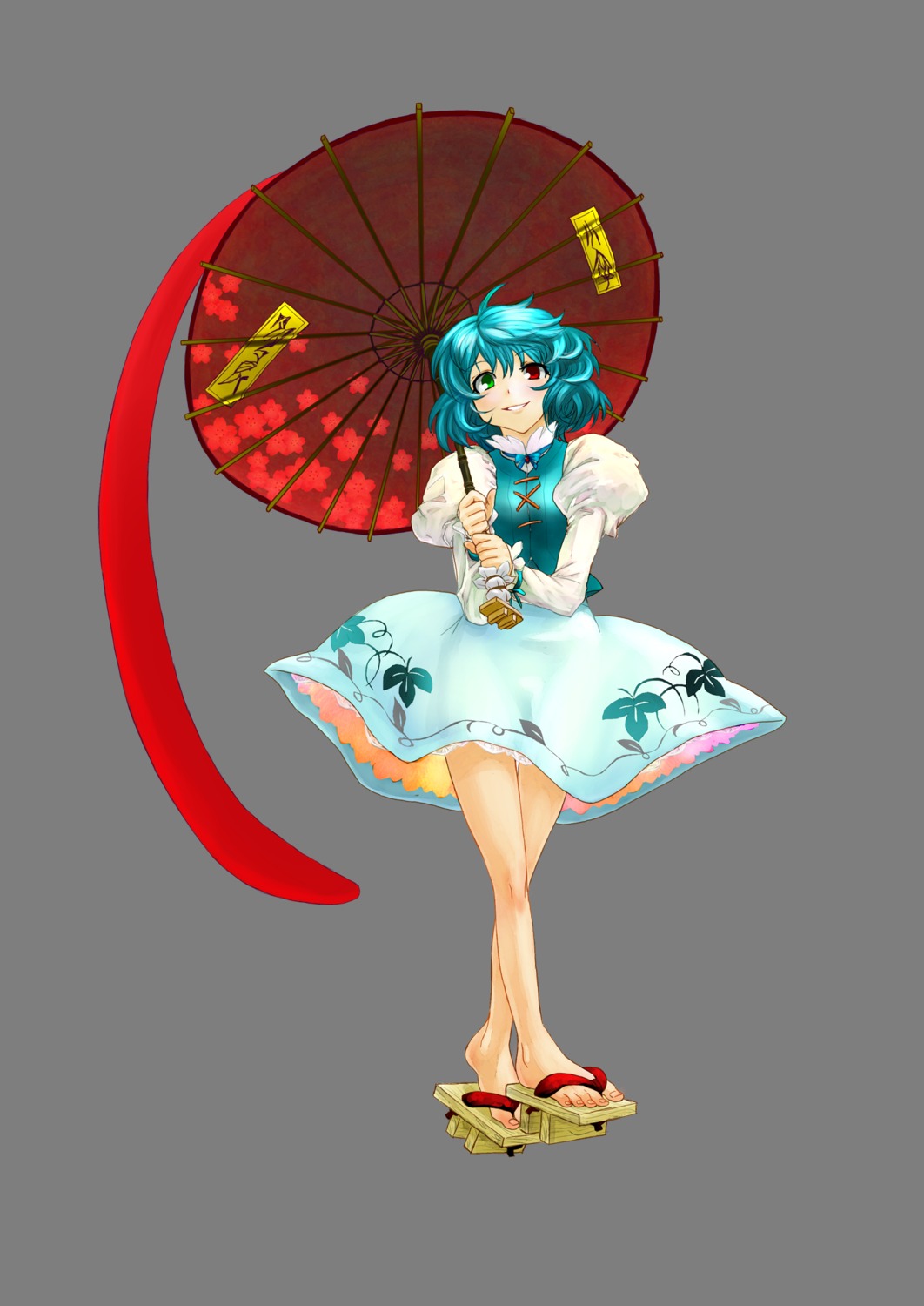 hebina_masayoshi heterochromia tatara_kogasa touhou transparent_png