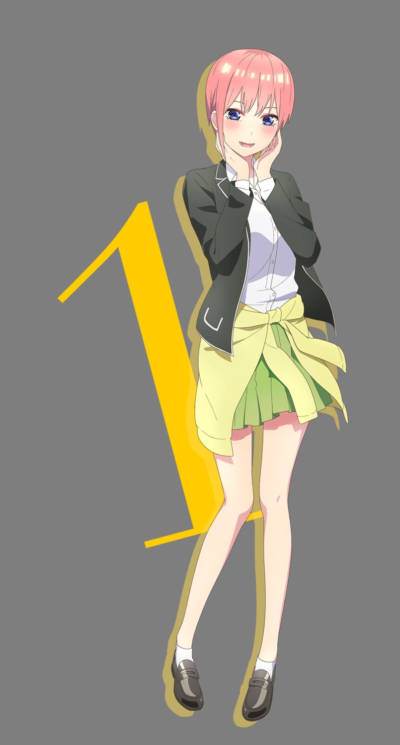 5-toubun_no_hanayome nakano_ichika seifuku sweater tagme transparent_png