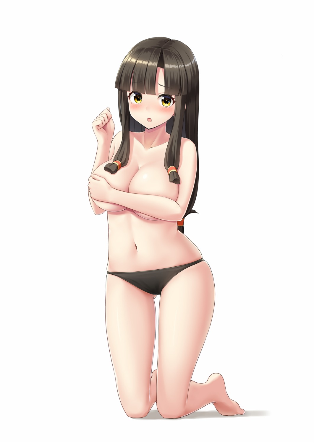 bikini breast_hold stm_(setaku3) swimsuits topless