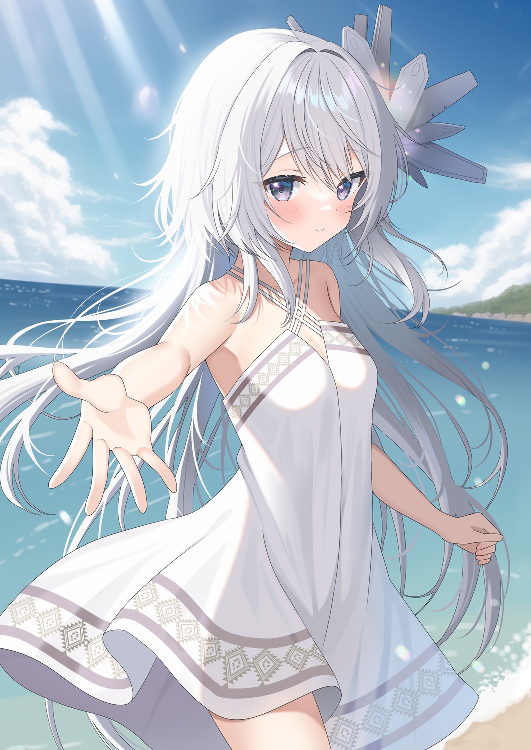 dress no_bra piyopoyo skirt_lift summer_dress