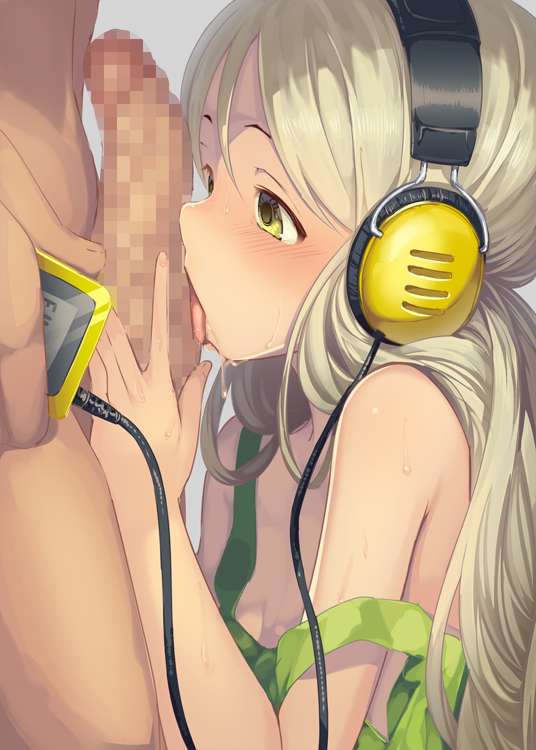 censored fellatio handa_roco headphones loli no_bra penis the_idolm@ster the_idolm@ster_million_live!