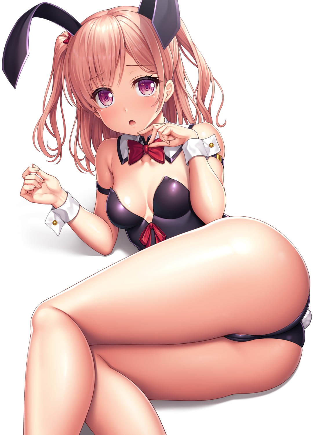 animal_ears ass bang_dream! bunny_ears bunny_girl cameltoe hiromachi_nanami lambda_(artist) no_bra tail