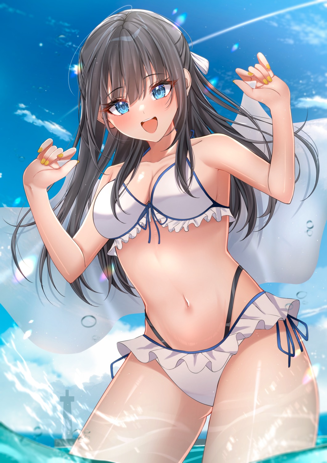 bikini kunimine_yuzuki swimsuits wet