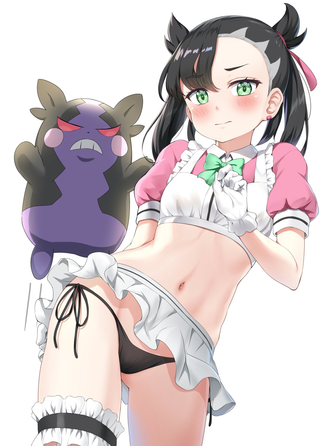 garter mary_(pokemon) morpeko nedia_r pantsu pokemon pokemon_swsh string_panties waitress