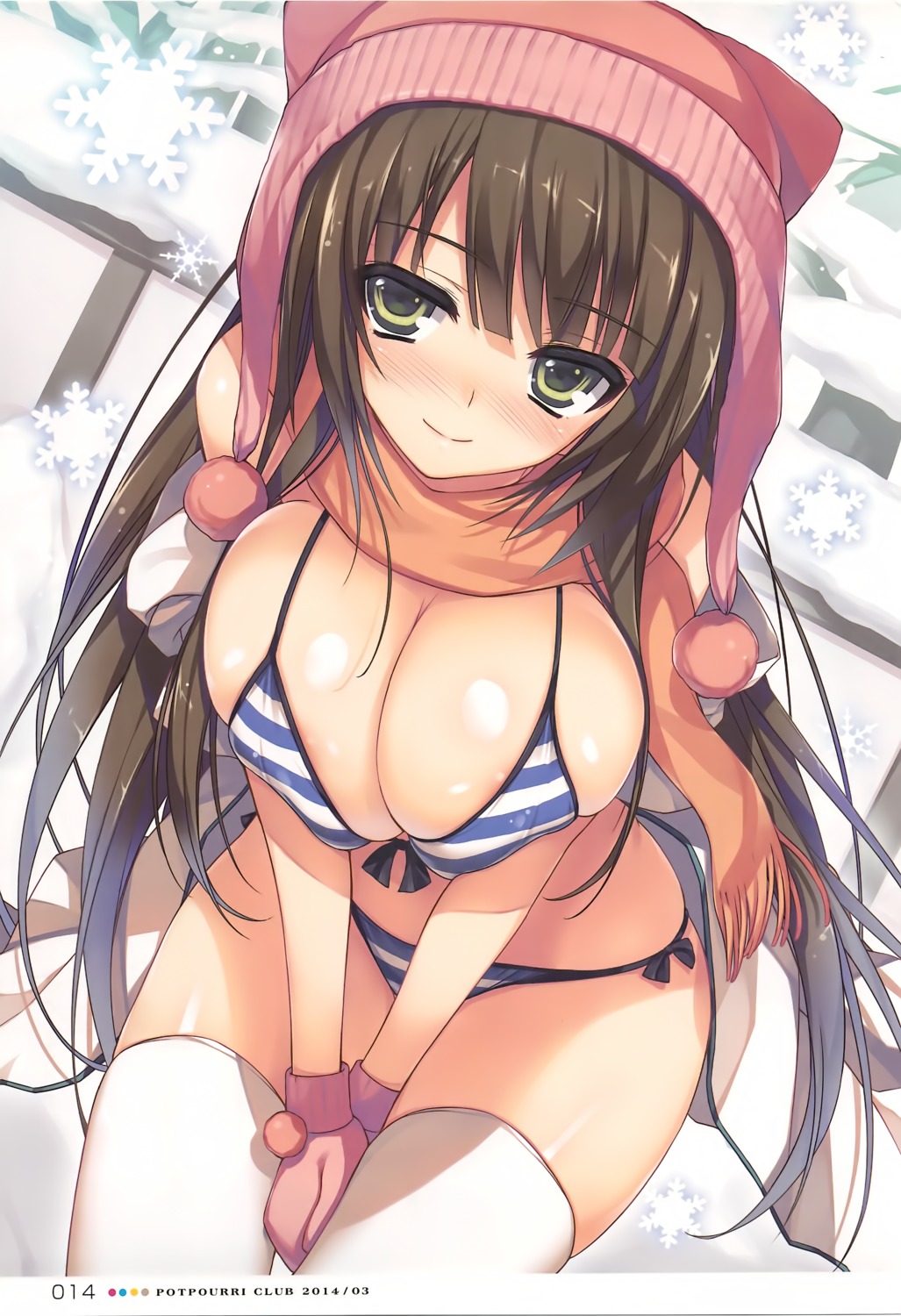 areola bikini cleavage swimsuits thighhighs tomose_shunsaku