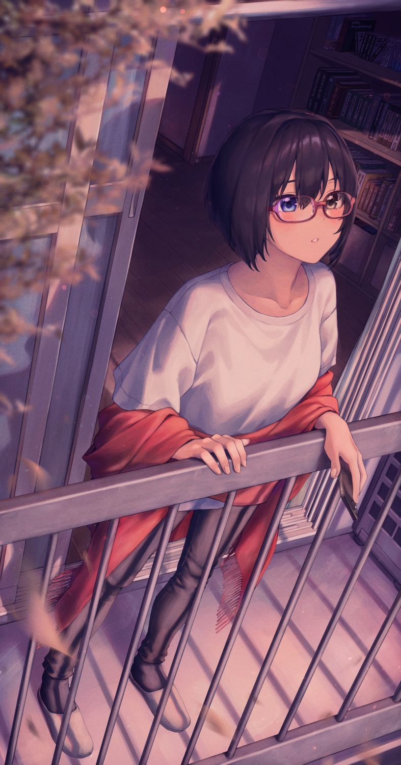 banana_oekaki heterochromia kamikoshi_sorawo megane urasekai_picnic