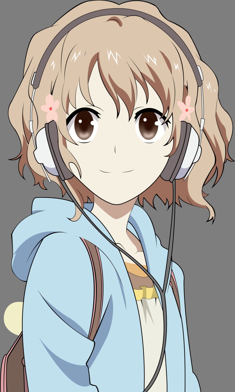 hanasaku_iroha headphones matsumae_ohana transparent_png vector_trace