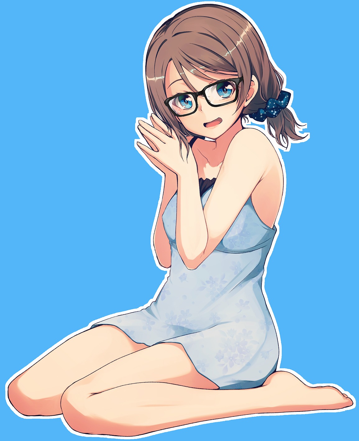 dress feet love_live!_sunshine!! megane nanotsuki watanabe_you