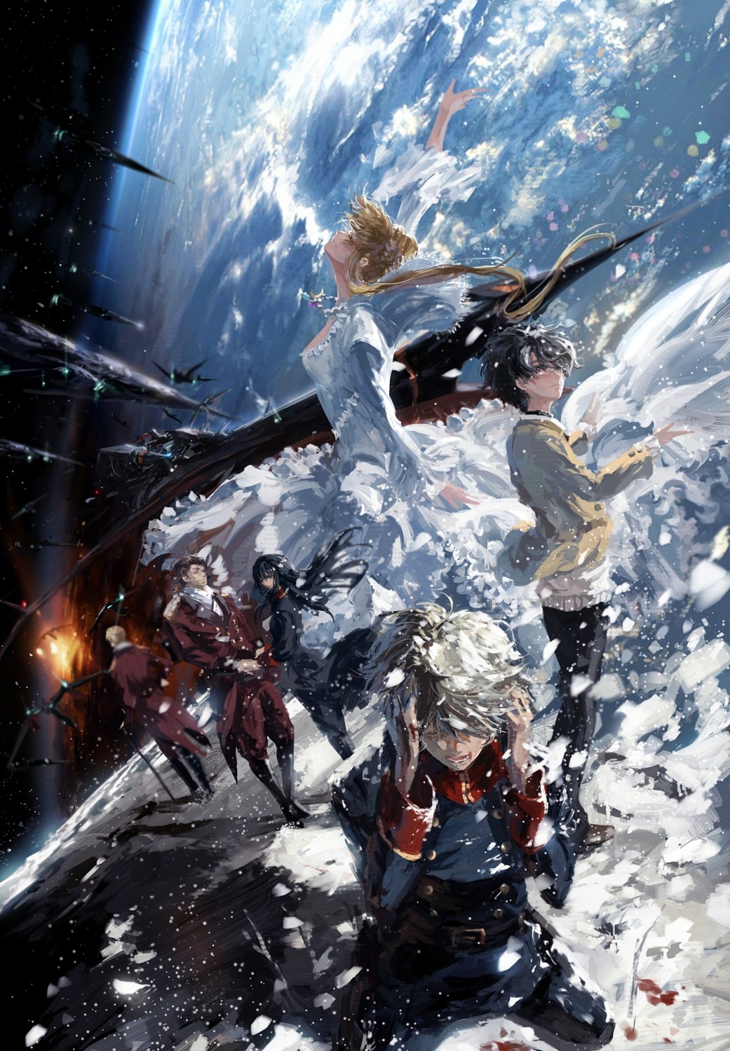 aldnoah.zero asseylum_vers_allusia cruhteo dress kaizuka_inaho landscape orlane saazbaum slaine_troyard stu_dts uniform