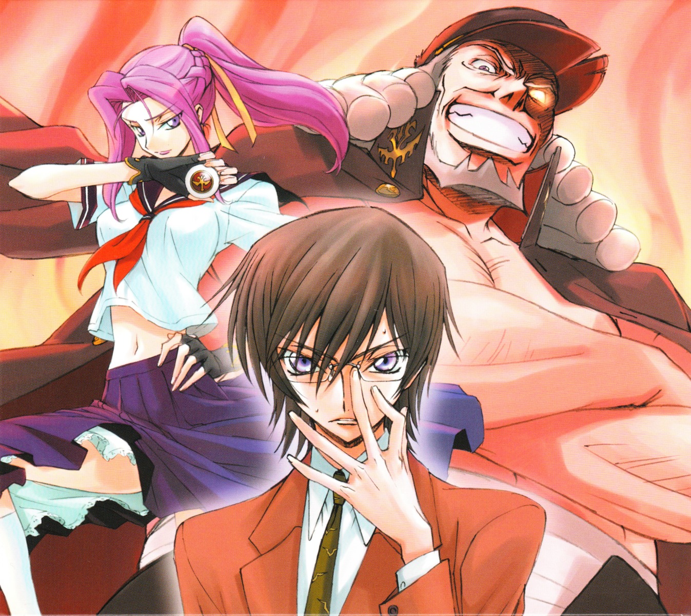 charles_zi_britannia code_geass cornelia_li_britannia kimura_takahiro lelouch_lamperouge ricca screening seifuku