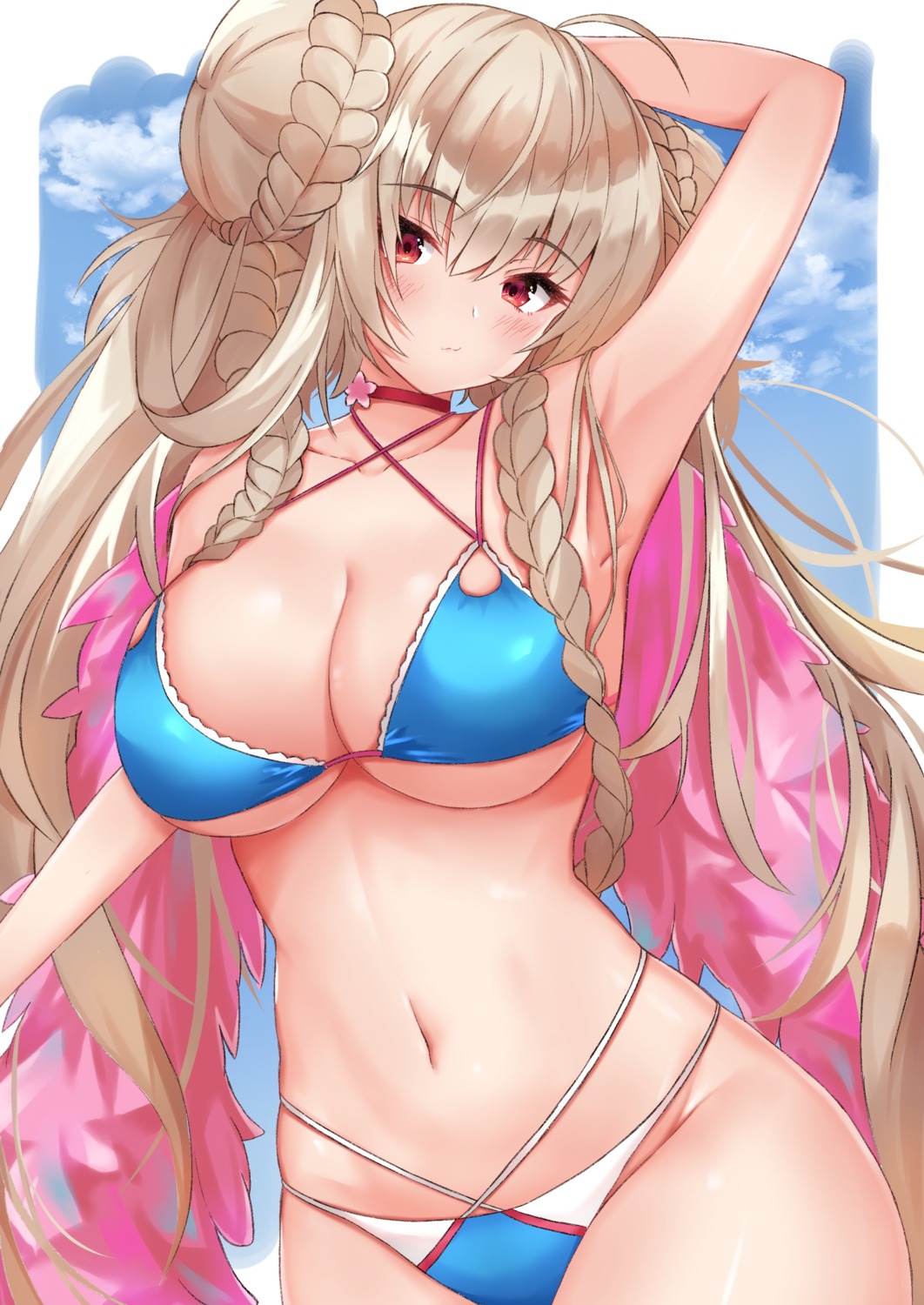 azur_lane bikini cleavage formidable_(azur_lane) rokita swimsuits underboob