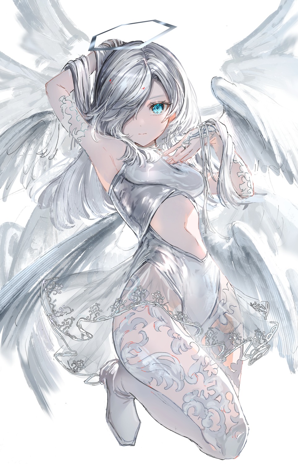 angel gawako see_through wings