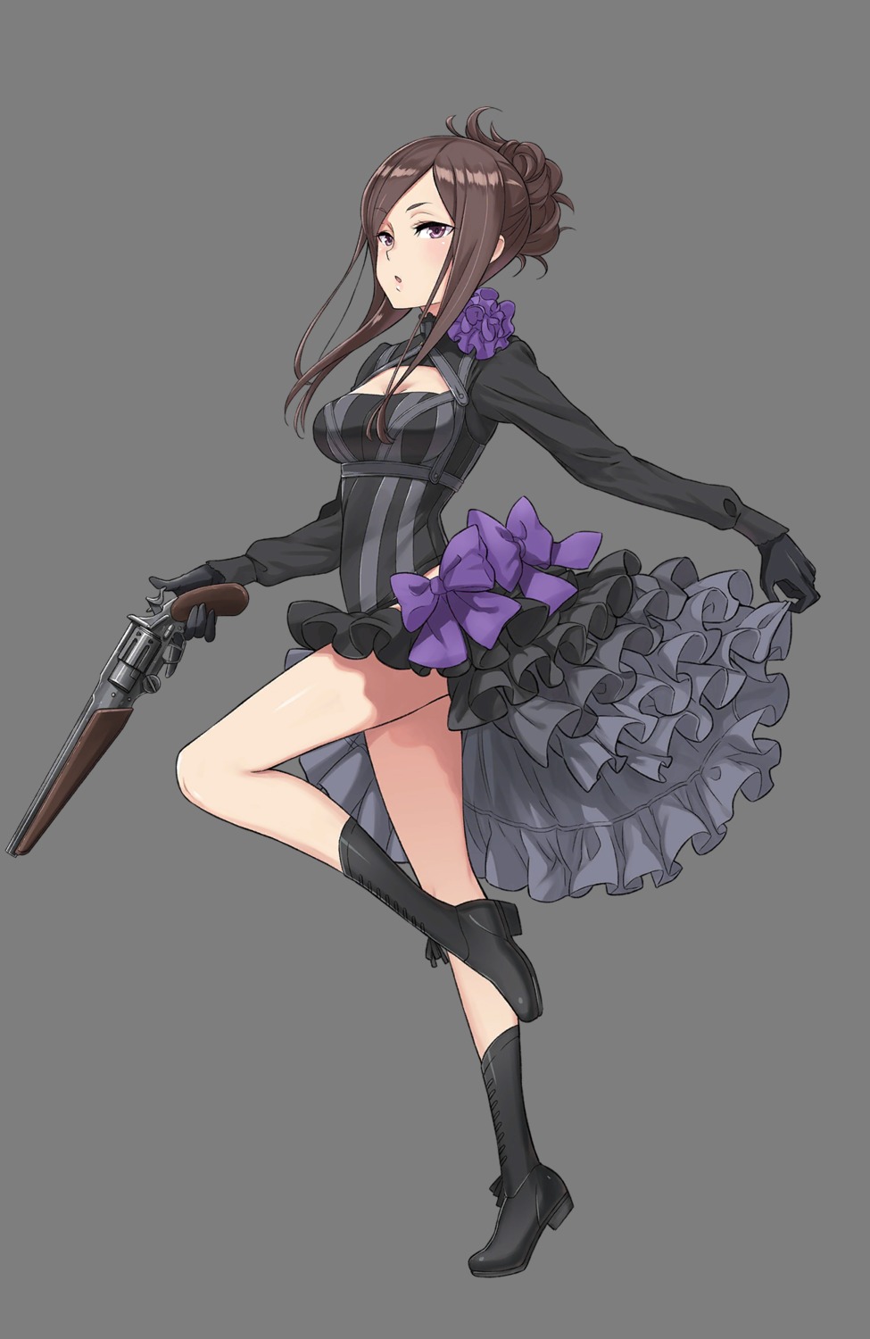 cleavage dorothy_(princess_principal) gun heels princess_principal tagme transparent_png